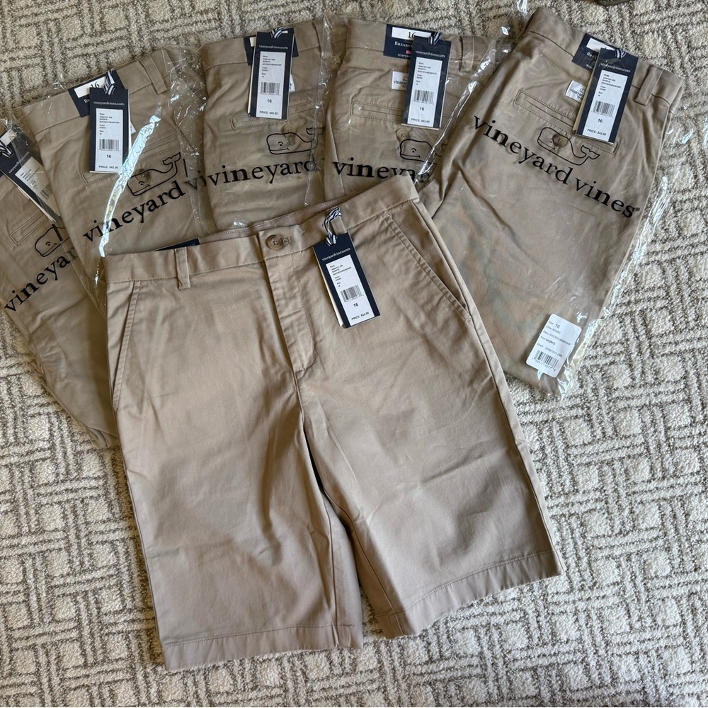 Vineyard Vines Boy’s Breaker Khaki Chino Shorts
